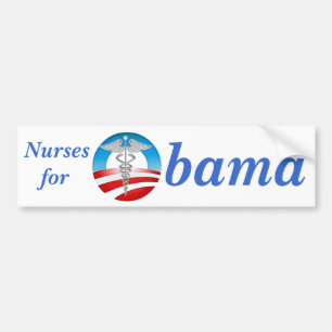 Autocollant De Voiture Infirmières pour Obama 2012
