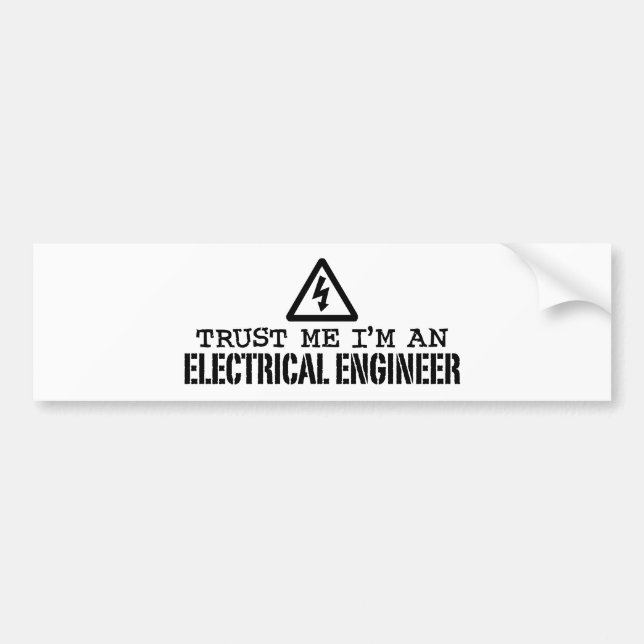 Autocollant De Voiture Ingénieur électrique (Devant)