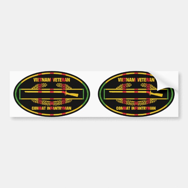 Autocollant De Voiture Insigne 2 de soldat d'infanterie de combat de VSR (Devant)