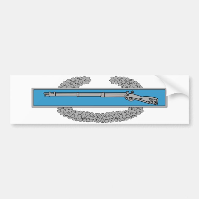 Autocollant De Voiture Insigne de l'infanterie de combat de l'armée CIB V (Devant)