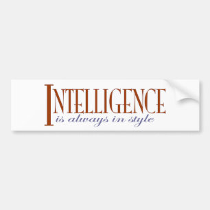 Autocollant De Voiture Intelligence