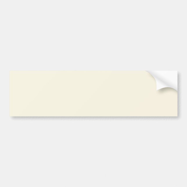Autocollant De Voiture Intemporel - Sticker pare-chocs blanc crème (Devant)