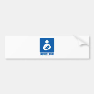 Autocollant De Voiture Intérieur de Lactivist (allaitant le signe de