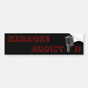 Autocollant De Voiture Intoxiqué de karaoke ! !