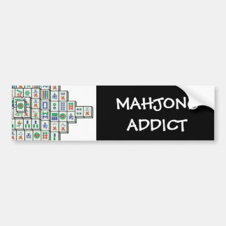 AUTOCOLLANT DE VOITURE INTOXIQUÉ DE MAHJONG