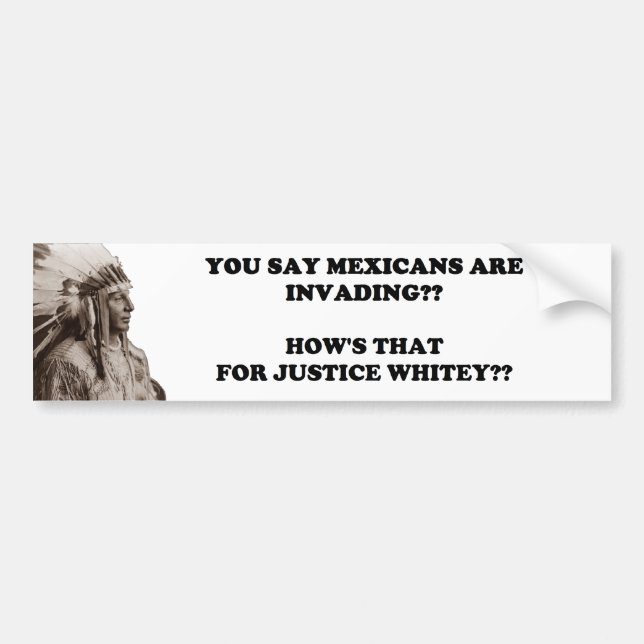 Autocollant De Voiture Invasion mexicaine (Devant)