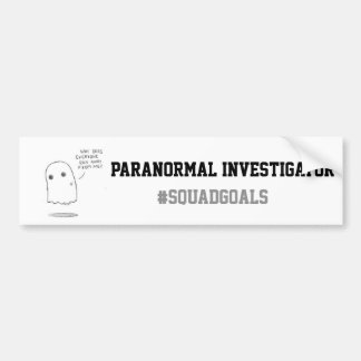 Autocollant De Voiture Investigateur paranormal Bumpersticker