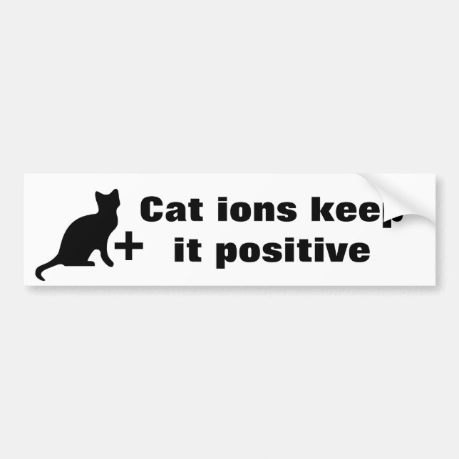 Autocollant De Voiture Ions de chat (Devant)