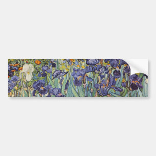 Autocollant De Voiture Iris de Van Gogh Peinture Impressionniste