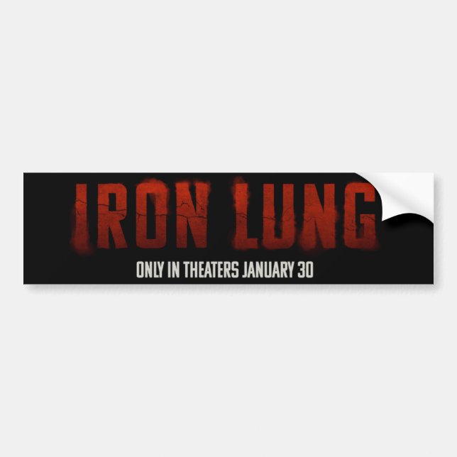 AUTOCOLLANT DE VOITURE IRON LUNG BUMPERSTICKER (Devant)