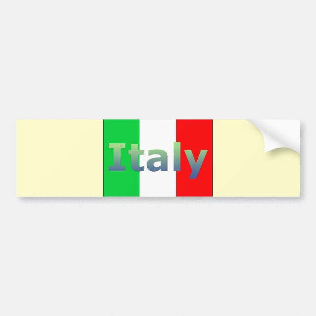 Autocollant De Voiture Italie (Devant)