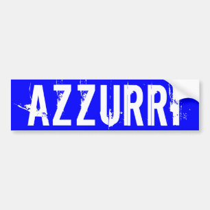 Autocollant De Voiture Italie "AZZURRI"