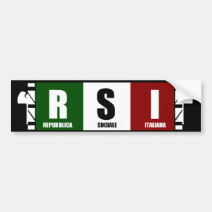 AUTOCOLLANT DE VOITURE ITALIE SOCIALE