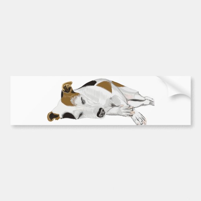 Autocollant De Voiture Jack Russell (Devant)