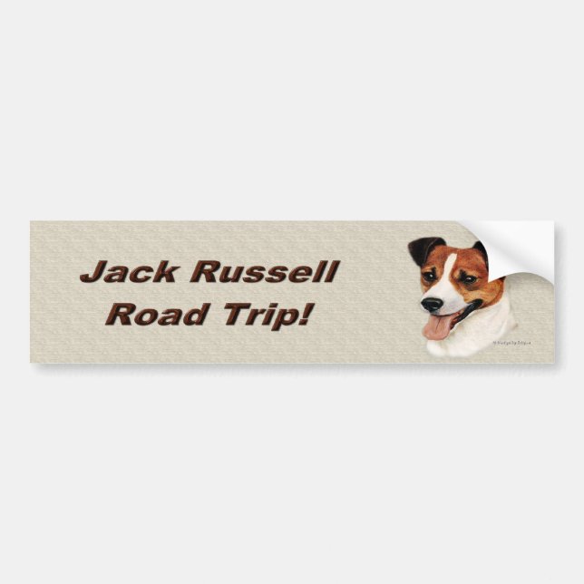 Autocollant De Voiture jackrussell2_bumpersticker (Devant)