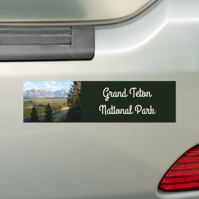 Autocollant De Voiture Jackson Hole Mountains et River (En voiture)