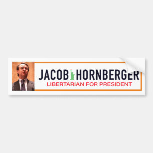Autocollant De Voiture Jacob Hornberger Libertarian à la présidence 202