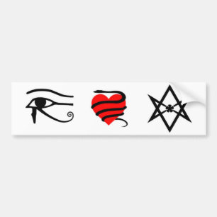 Autocollant De Voiture "J'adhésif pour pare-chocs de <3 Thelema"