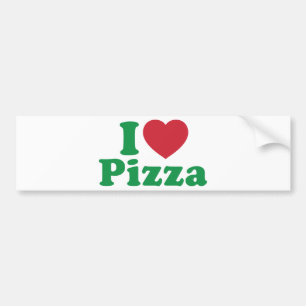 Autocollant De Voiture J'adore la pizza