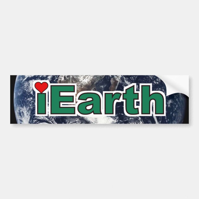 Autocollant De Voiture J'adore le bumper de la Terre (Devant)