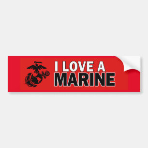 Autocollant De Voiture J'adore un Sticker pour pare-chocs marin