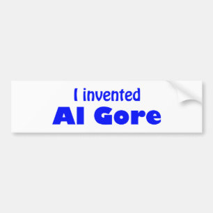 Autocollant De Voiture J'ai inventé Al Gore
