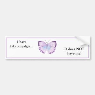 Autocollant De Voiture J'ai la fibromyalgie… qu'elle ne m'a pas !
