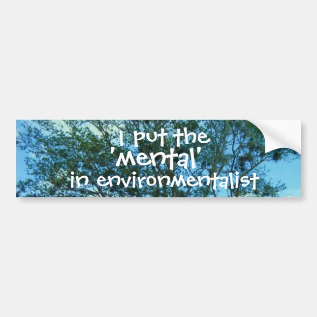 Autocollant De Voiture J'ai mis le "mental" dans l'autocollant (Devant)