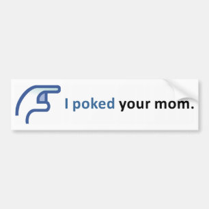 AUTOCOLLANT DE VOITURE J'AI POUSSÉ VOTRE MAMAN