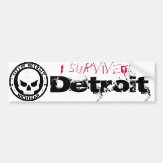 Autocollant De Voiture J'ai survécu à Detroit