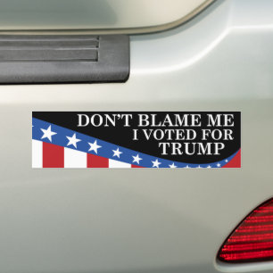 Autocollant De Voiture J'Ai Voté Pour Trump
