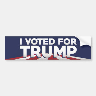Autocollant De Voiture J'Ai Voté Pour Trump