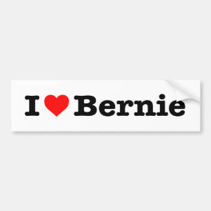 AUTOCOLLANT DE VOITURE "J'AIME BERNIE "