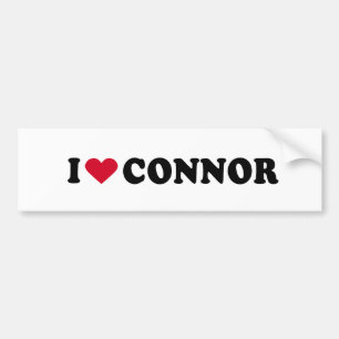 AUTOCOLLANT DE VOITURE J'AIME CONNOR