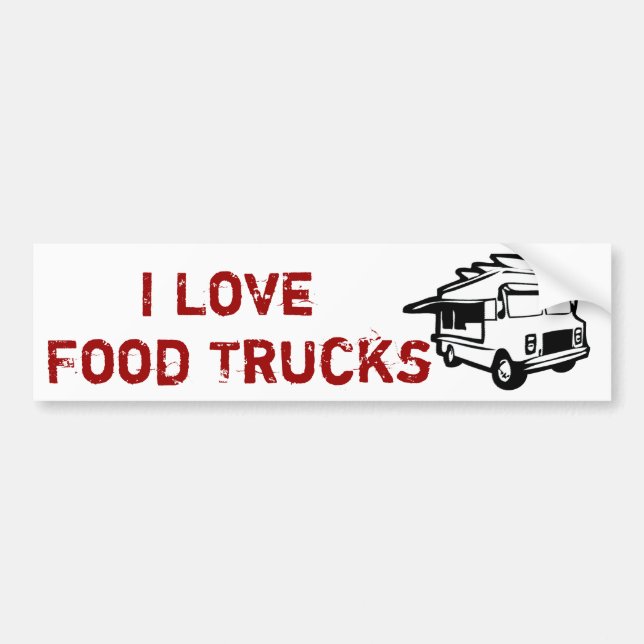 Autocollant De Voiture J'aime des restaurants gastronomiques sur des (Devant)