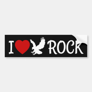 Autocollant De Voiture J'aime Eagle Rock California Red Heart