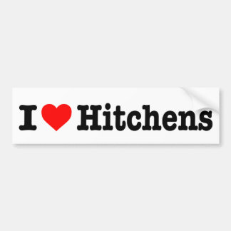 AUTOCOLLANT DE VOITURE "J'AIME HITCHENS "