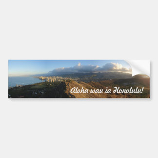 Autocollant De Voiture "J'aime Honolulu !" Adhésif pour pare-chocs