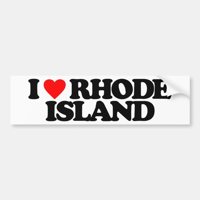 AUTOCOLLANT DE VOITURE J'AIME ÎLE DE RHODE (Devant)