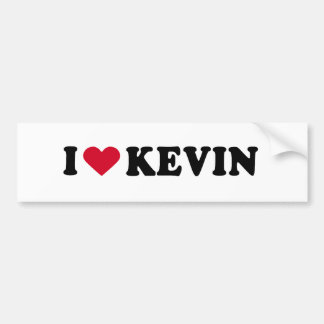 AUTOCOLLANT DE VOITURE J'AIME KEVIN