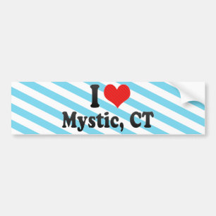 Autocollant De Voiture J'aime la mystique, CT
