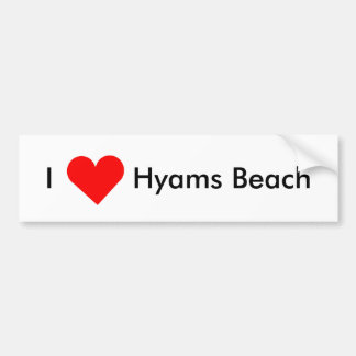 Autocollant De Voiture J'aime la plage de Hyams