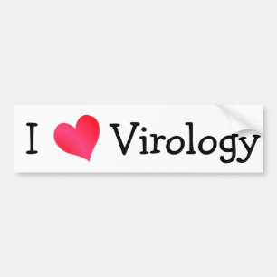 Autocollant De Voiture J'aime la virologie
