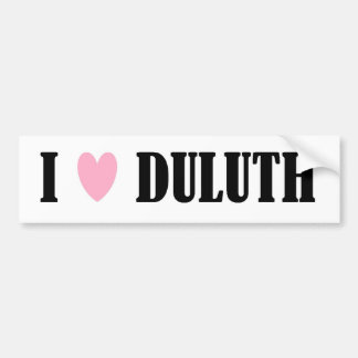 AUTOCOLLANT DE VOITURE J'AIME L'ADHÉSIF POUR PARE-CHOCS DE DULUTH