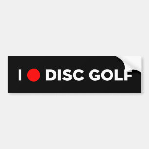 Autocollant De Voiture J'AIME l'adhésif pour pare-chocs de GOLF de DISQUE