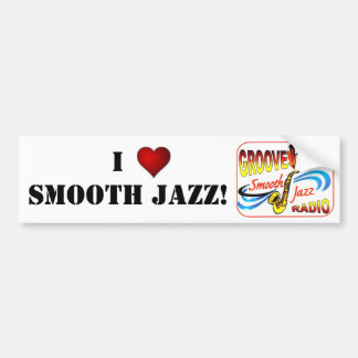 AUTOCOLLANT DE VOITURE J'AIME L'ADHÉSIF POUR PARE-CHOCS DOUX DE JAZZ