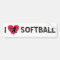 J'AIME L'AUTOCOLLANT DU BASE-BALL
