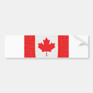 Autocollant De Voiture J'aime le Canada ! Conception canadienne de regard
