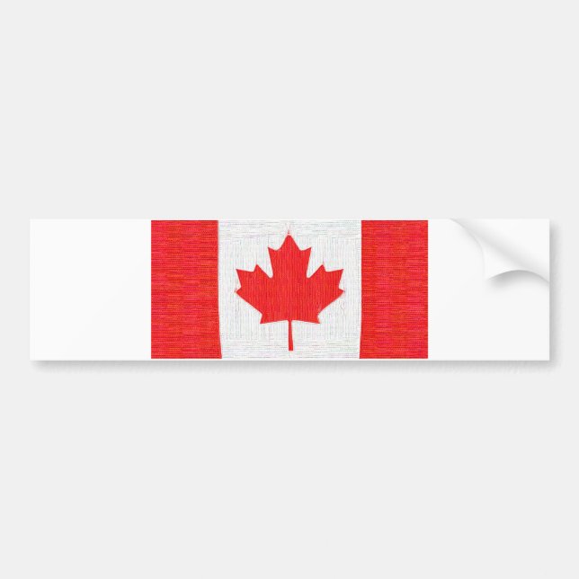 Autocollant De Voiture J'aime le Canada ! Conception canadienne de regard (Devant)