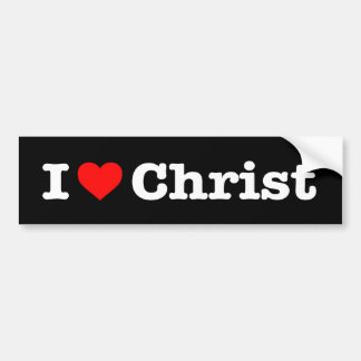 AUTOCOLLANT DE VOITURE "J'AIME LE CHRIST"